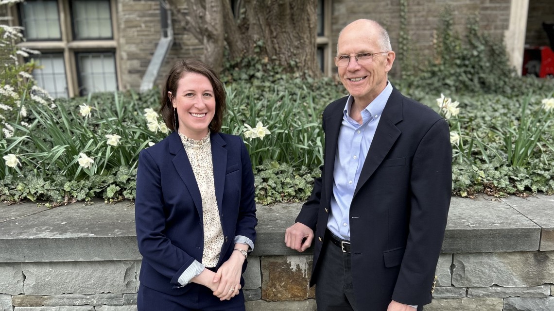 Jaclyn Kelley-Widmer (left) and Steve Yale-Loehr are two of the leaders of the new Path2Papers initiative